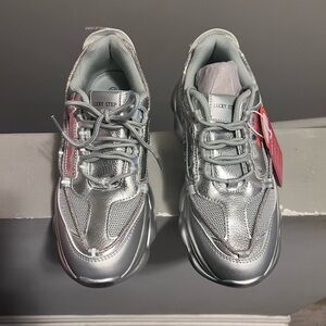 Silver Sneakers by Lucky Step